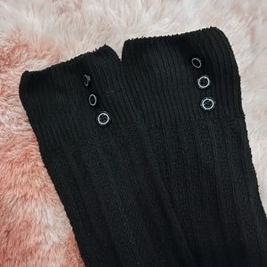 Black knee high socks